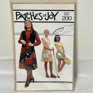 Patches of Joy Sewing Pattern 200 Short Skirt FF Uncut Sz S M L